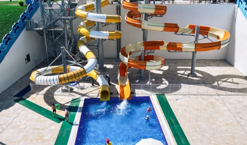 Kocaeli'de Değirmendere Aquapark çocukların yaz keyfi