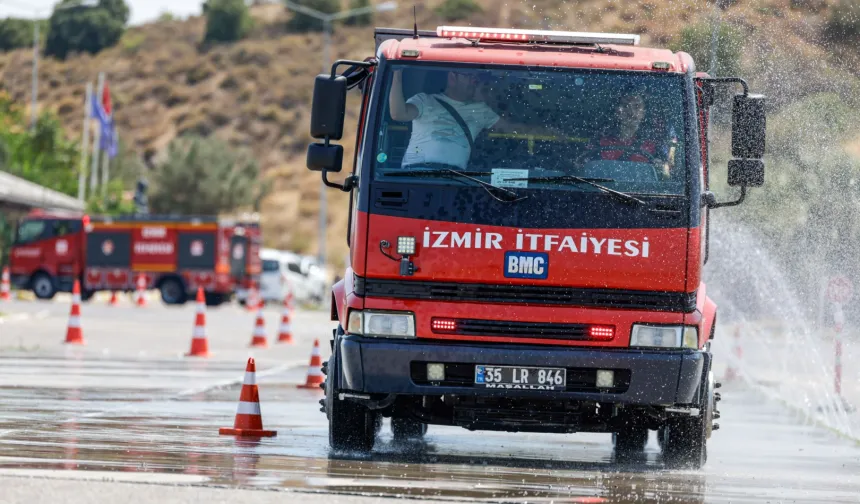 İtfaiyecilere zorlu eğitim!