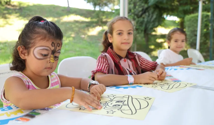Kocaeli Gebze'de 'Atölyem Parkta' çocuklarla buluştu