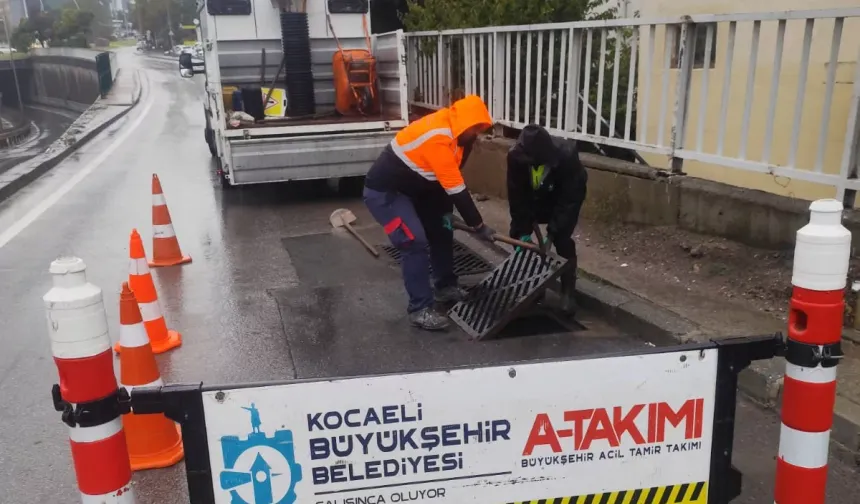 Kocaeli ekipleri yağışa karşı teyakkuzda