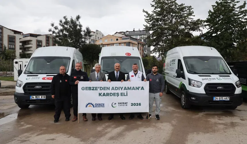 Gebze'den Adıyaman'a kardeş eli