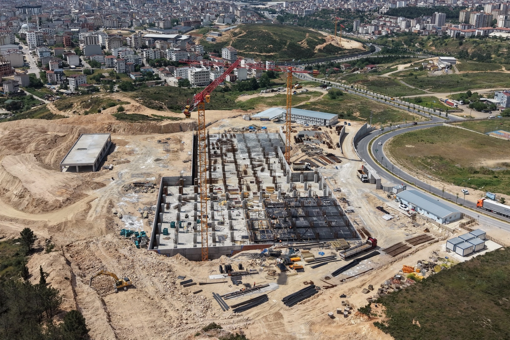 Çayırova'da hastane inşaatına tam gaz devam